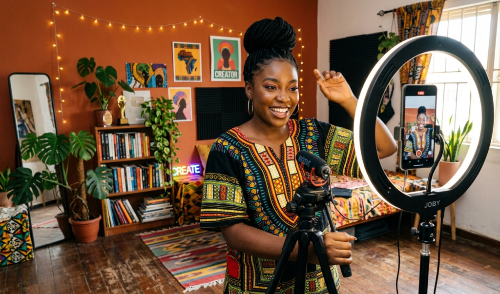 Content creator using social media as one of the simple ways to make money.