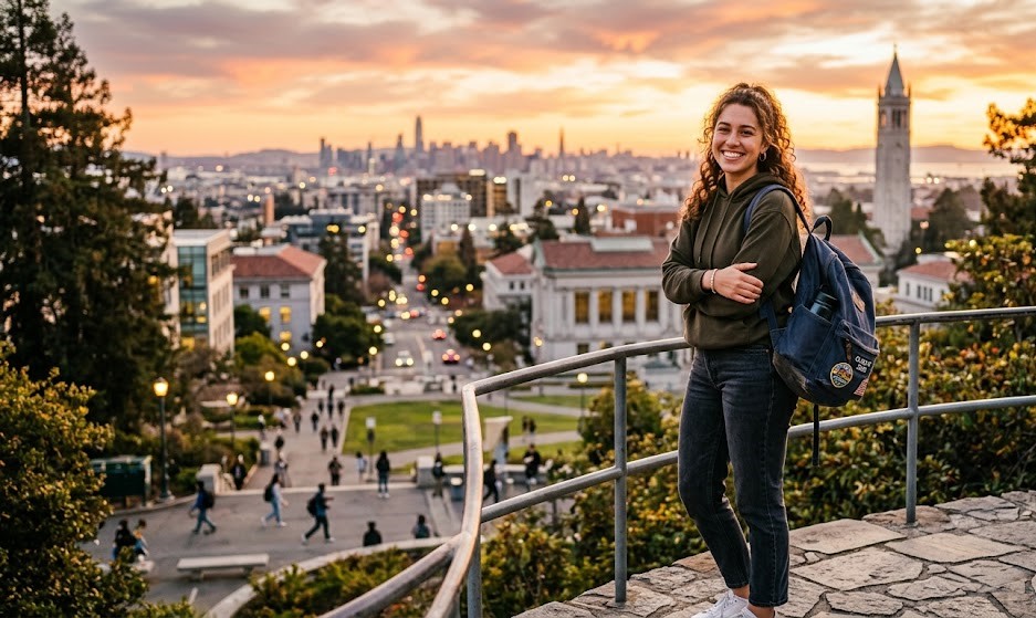 Confident student motivated to achieve financial independence