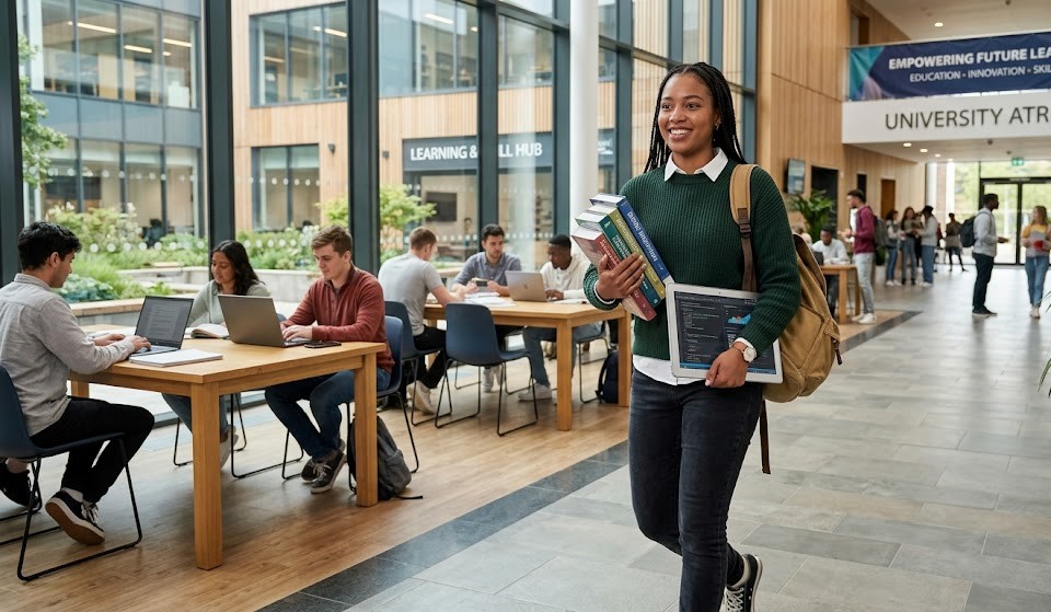 Student combining education and money making skills for future success.